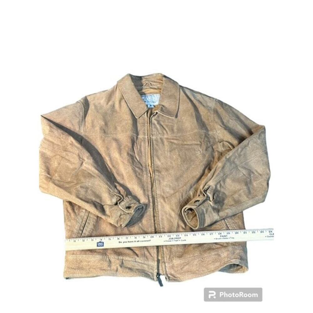 Wilson’s M Julian Leather Jacket Medium Tan Beige EUC - Picture 6 of 10